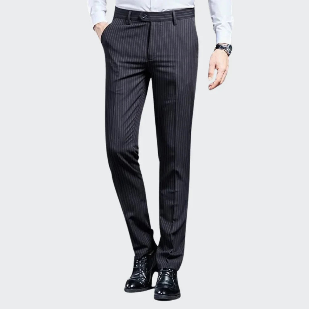 Premium Men's Suit Trousers Striped Lennard