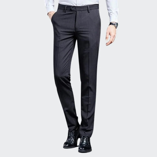 Premium Men's Suit Trousers Striped Lennard
