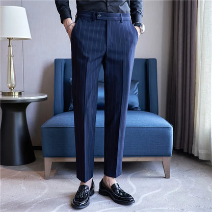 Pinstripe Suit Trousers for Men Lennard